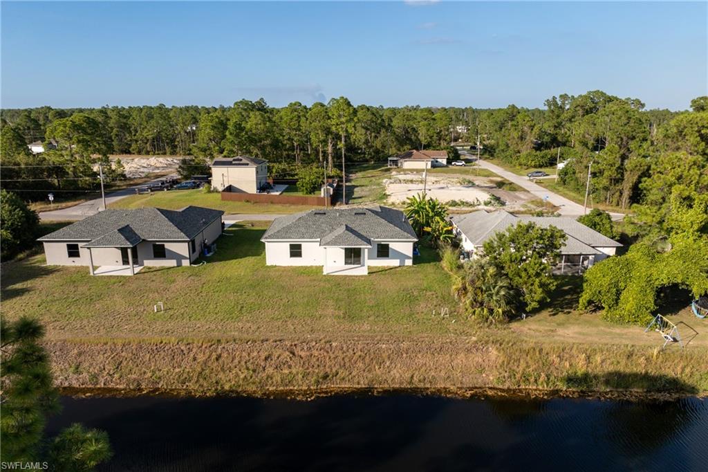 View from above of property featuring a large body of water