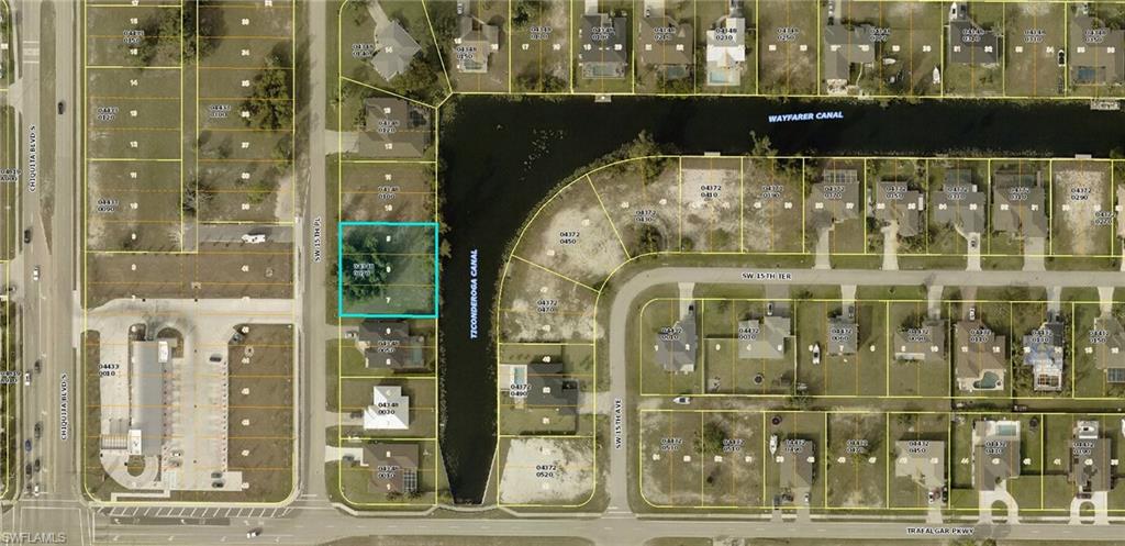 Aerial view of property's location