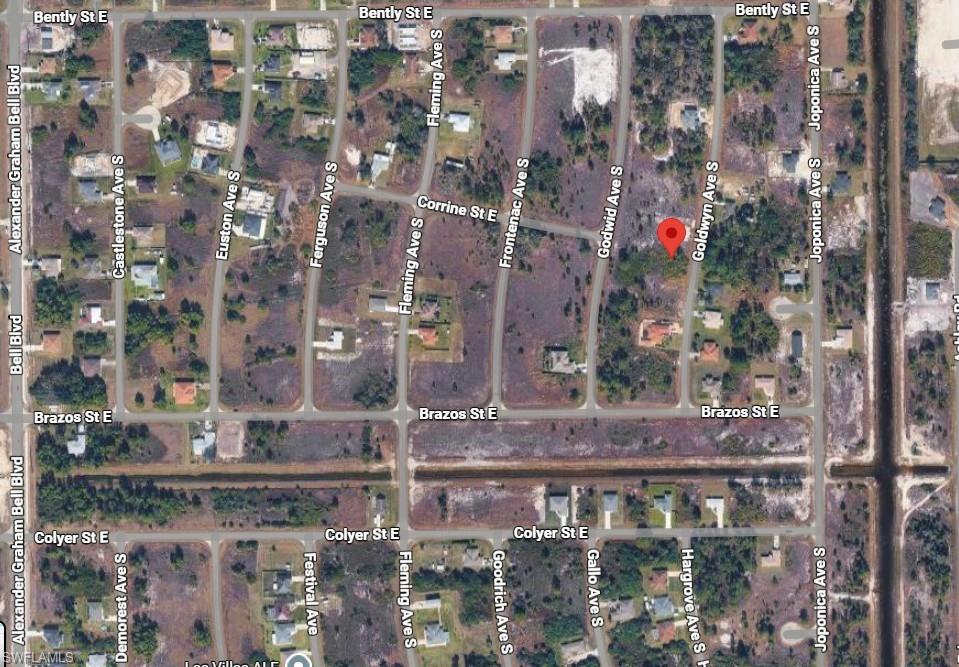 Aerial overview of property's location