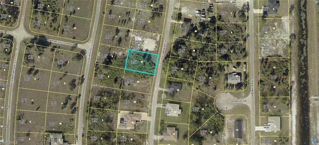 Map of property location featuring property parcel outlined
