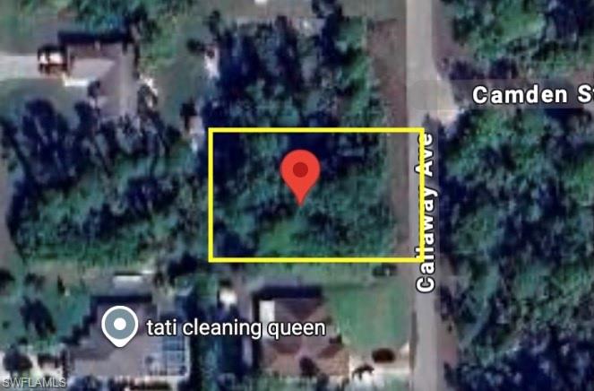Map / location with property parcel outlined