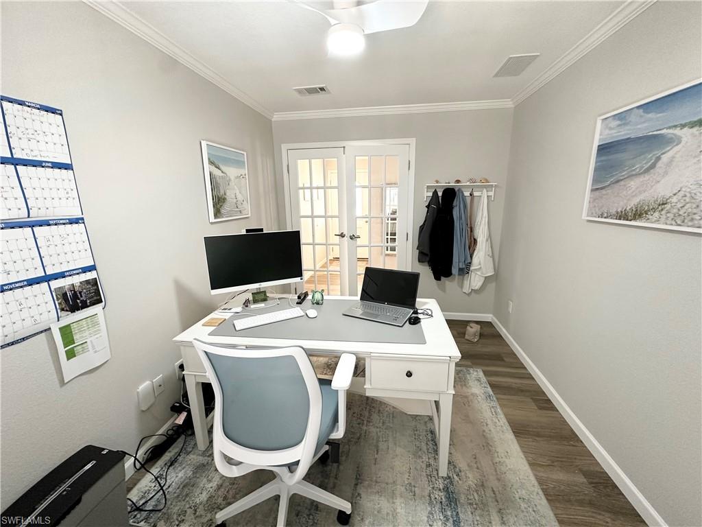 Office.  Notice the French doors?