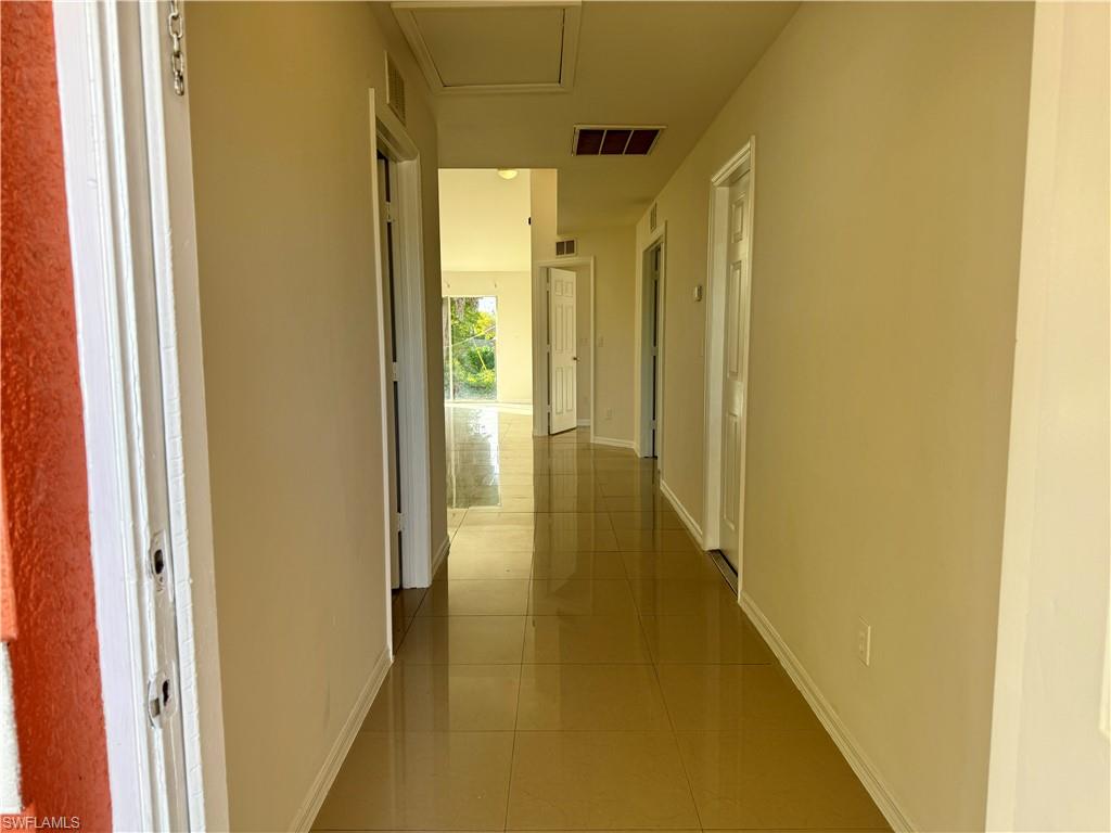 Entry hallway leading to main living areas