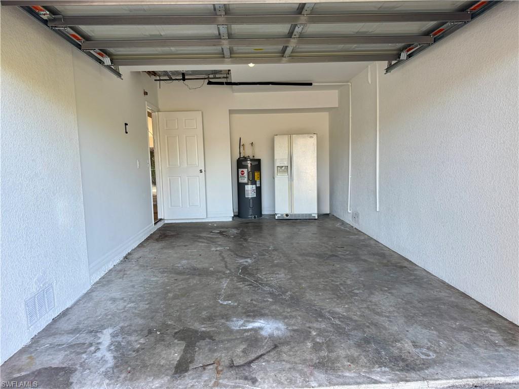 Attached garage with interior access