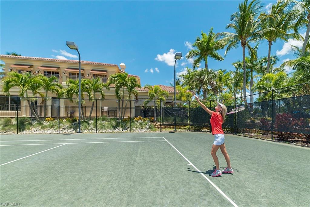 View of tennis court
