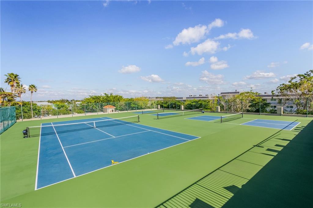 View of tennis court and pickle ball courts