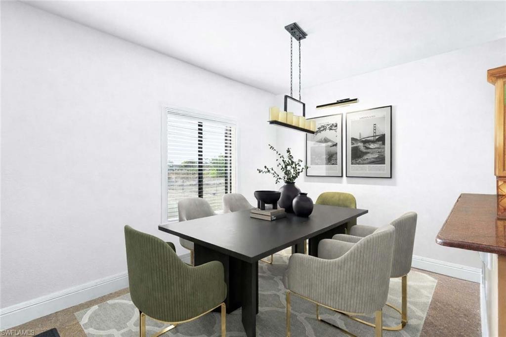 Virtually Staged Dining Room