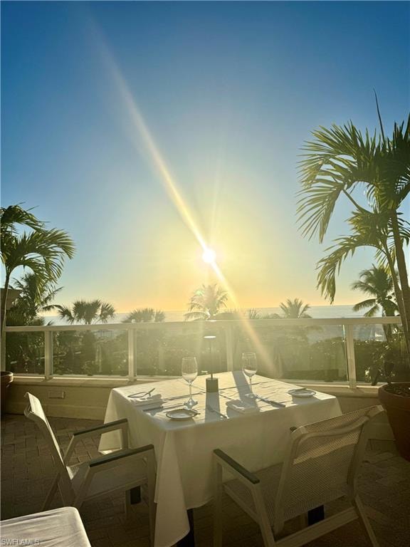 You are steps from the fine dining experience at Sale E Pepe, which is on site and overlooking the gulf.  Enjoy dinner and sunset