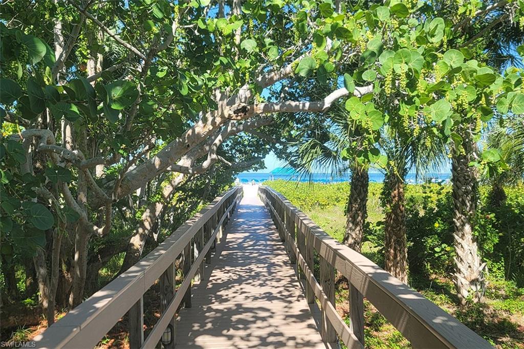 Direct beach access with two beach chair rental places on either side of the boardwalk.  Talk about convenience.