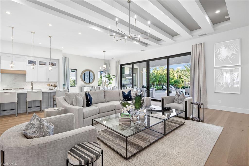 Large open concept great room perfect for entertaining and family gatherings, stunning contemporary decor