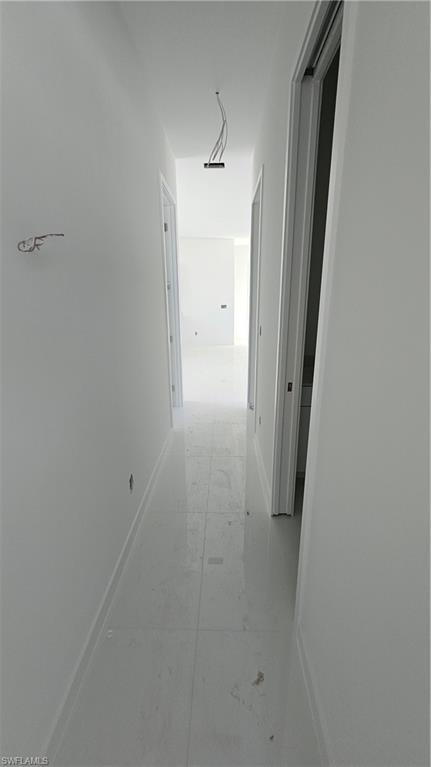 Hall with baseboards