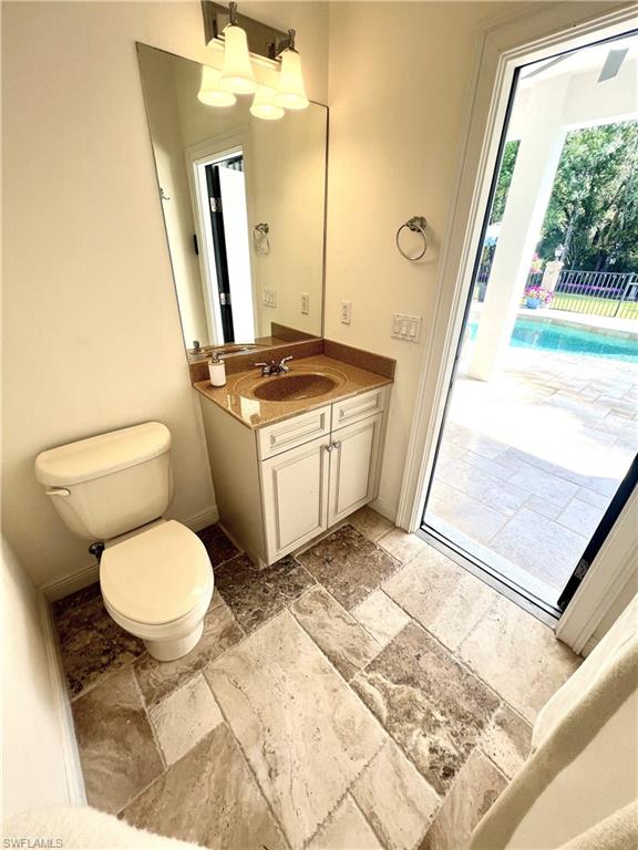 Pool half bath