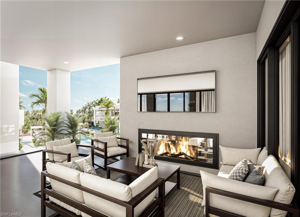 Balcony with an outdoor living space