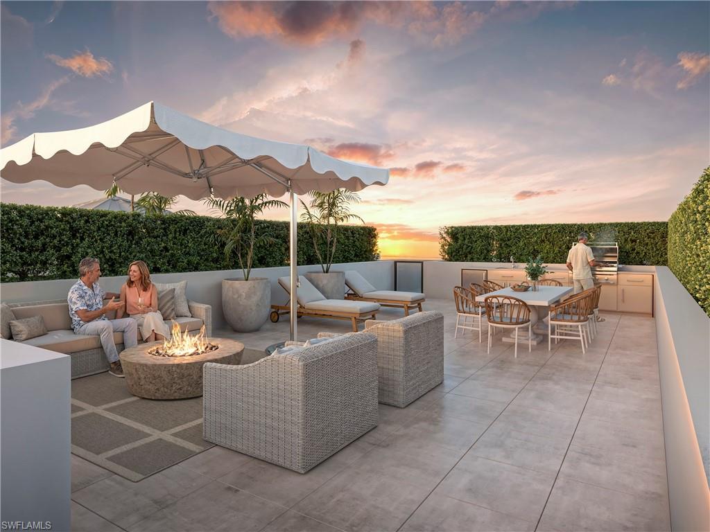 Private rooftop terrace