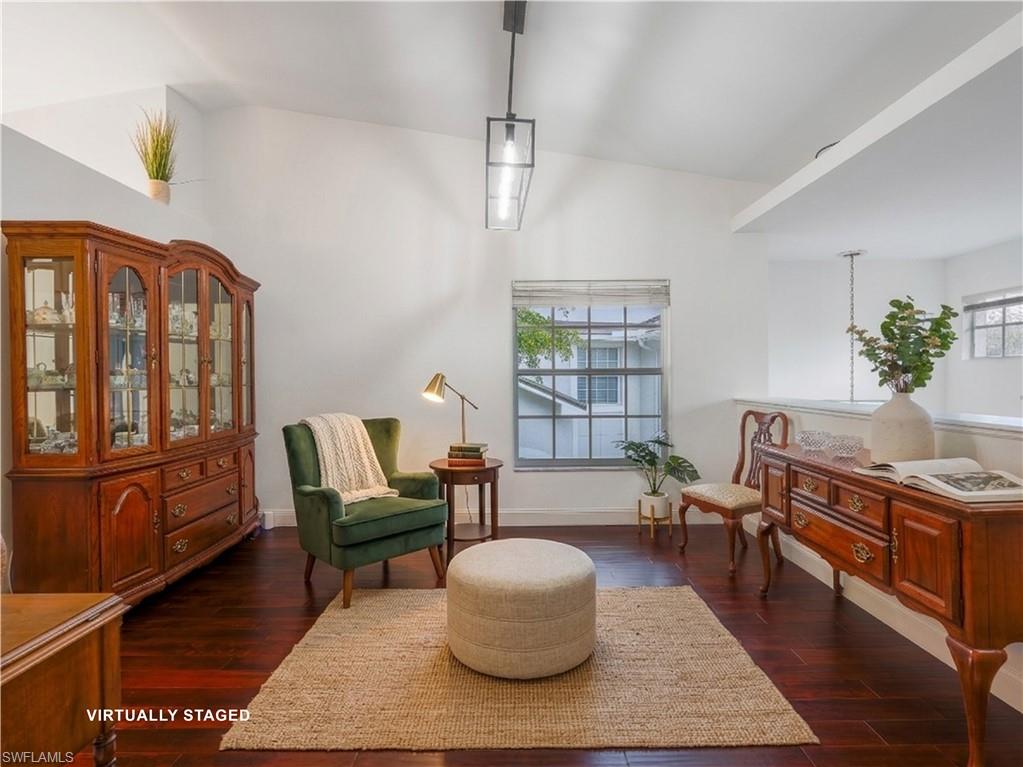 Virtually Staged -  featuring dark wood-type flooring