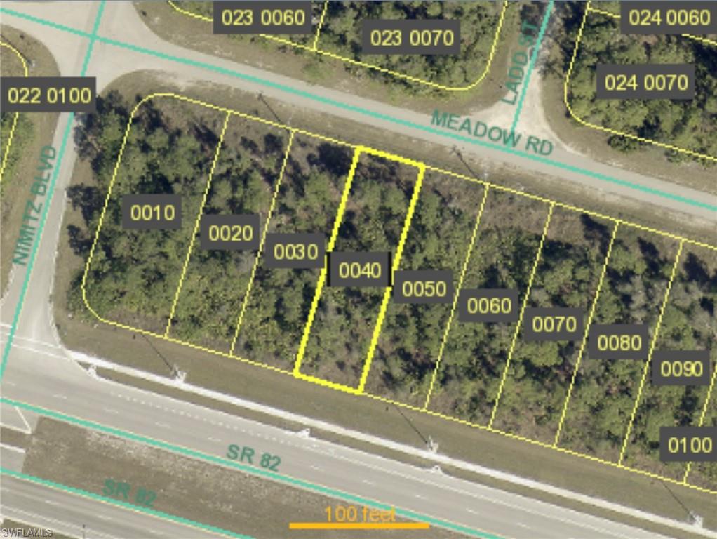 Map / location featuring property parcel outlined