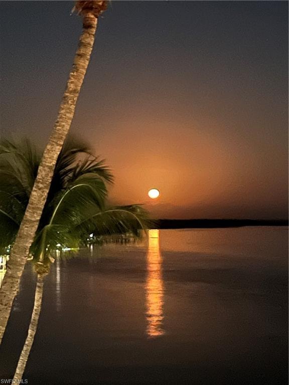 Nightime view looking Left