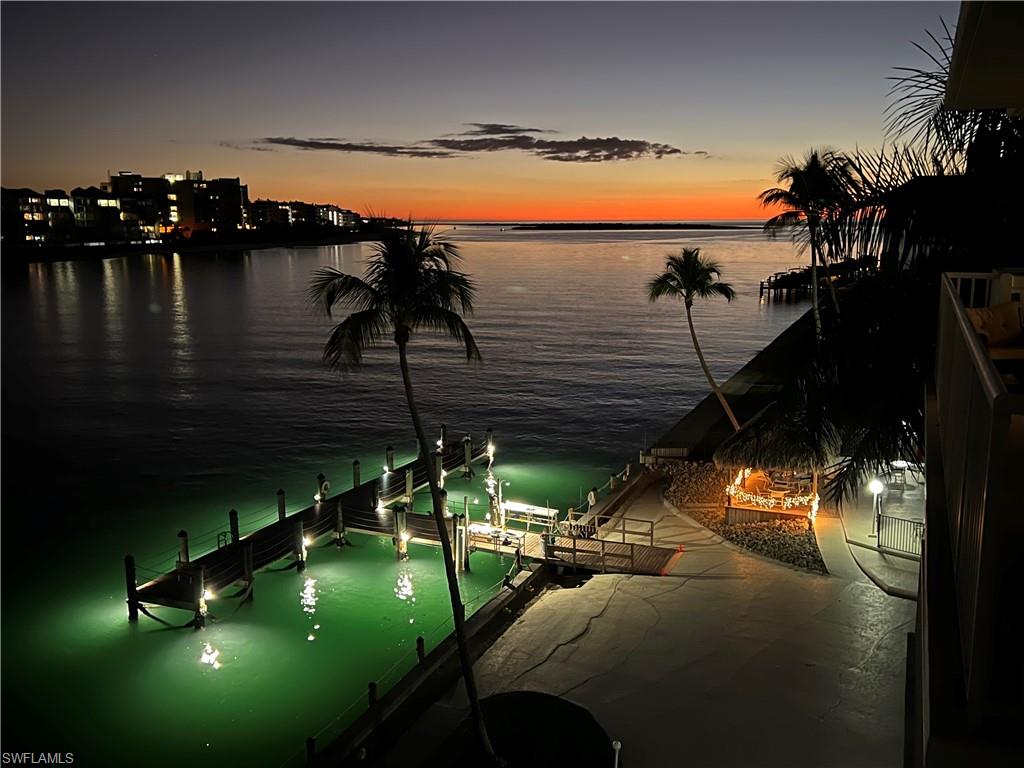 Nightime view looking right