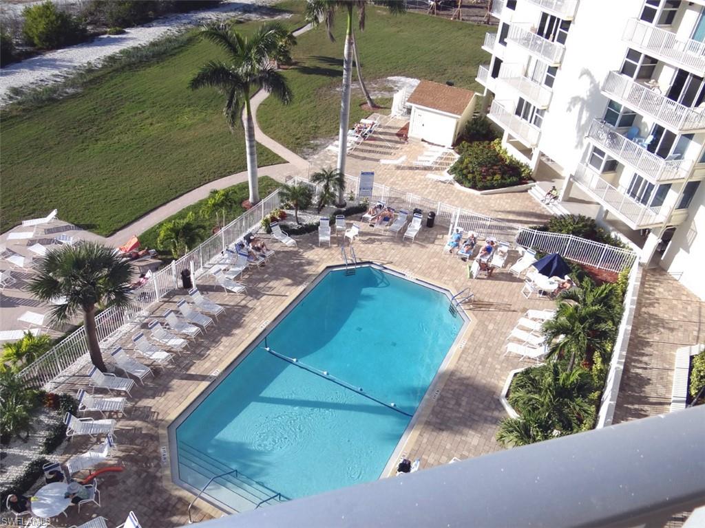 Community pool featuring a patio area
