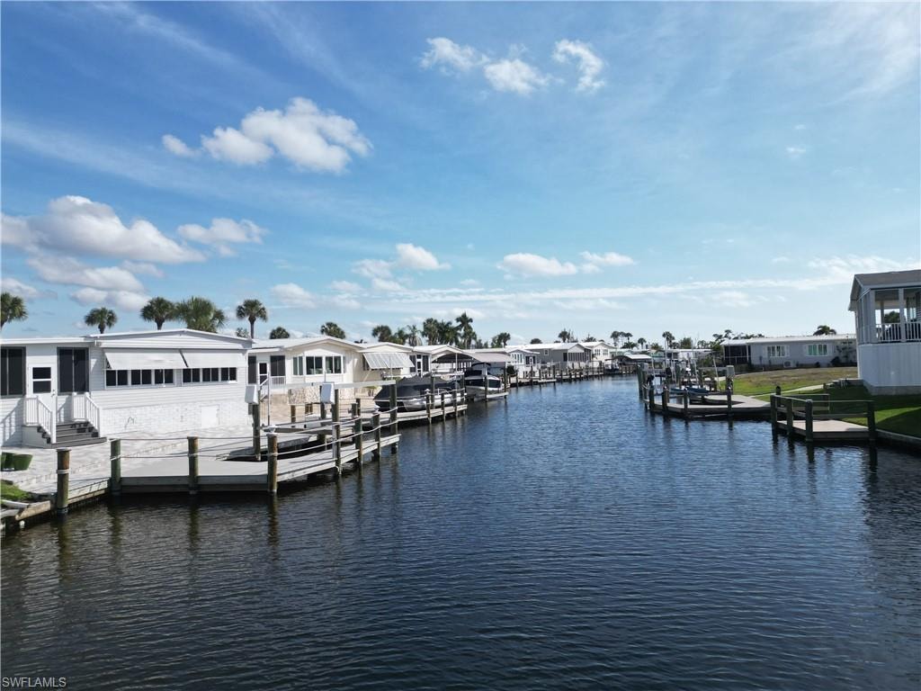Looking South down the canal