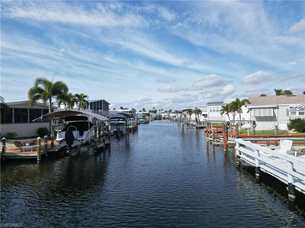 Looking North up the canal