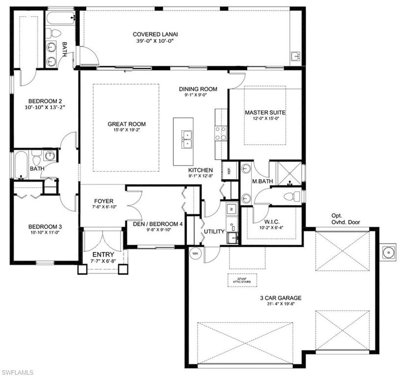 3rd Bath off Lanai w/ 2nd MBR Suite
