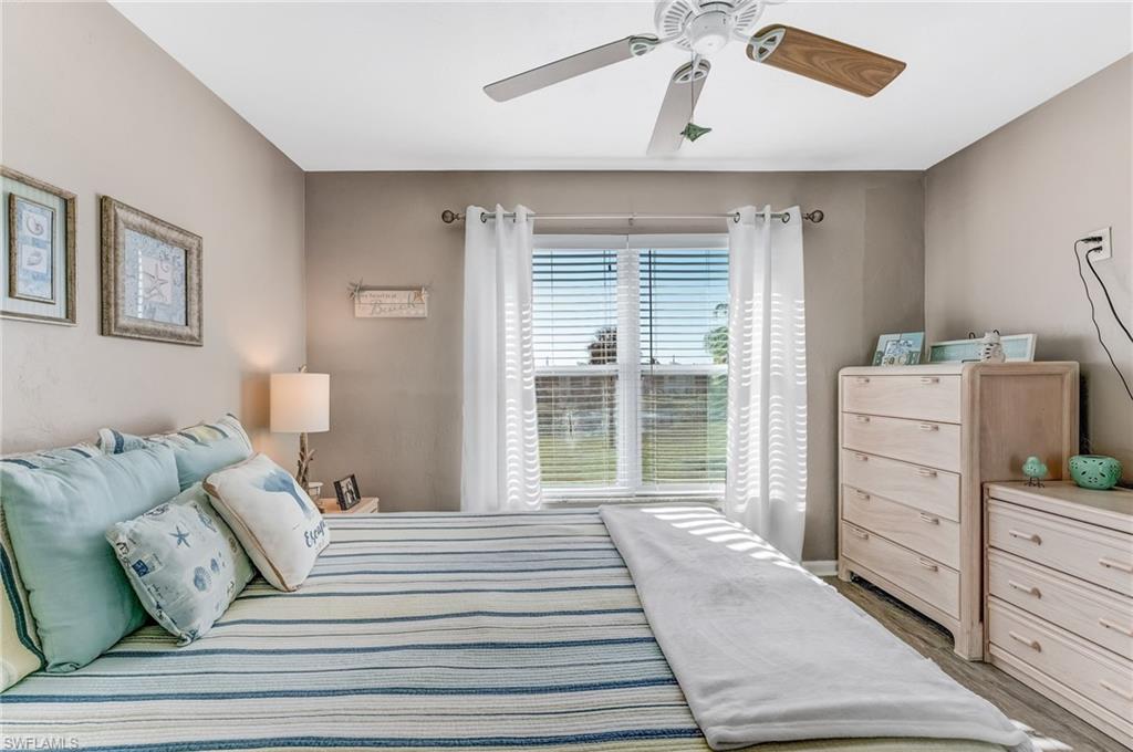 Wake up each morning to serene views of the tranquil lake and fountain.