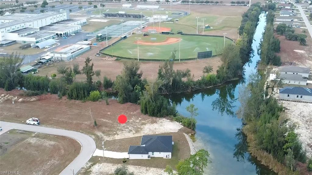 Island Coast High School Athletic Fields across the canal