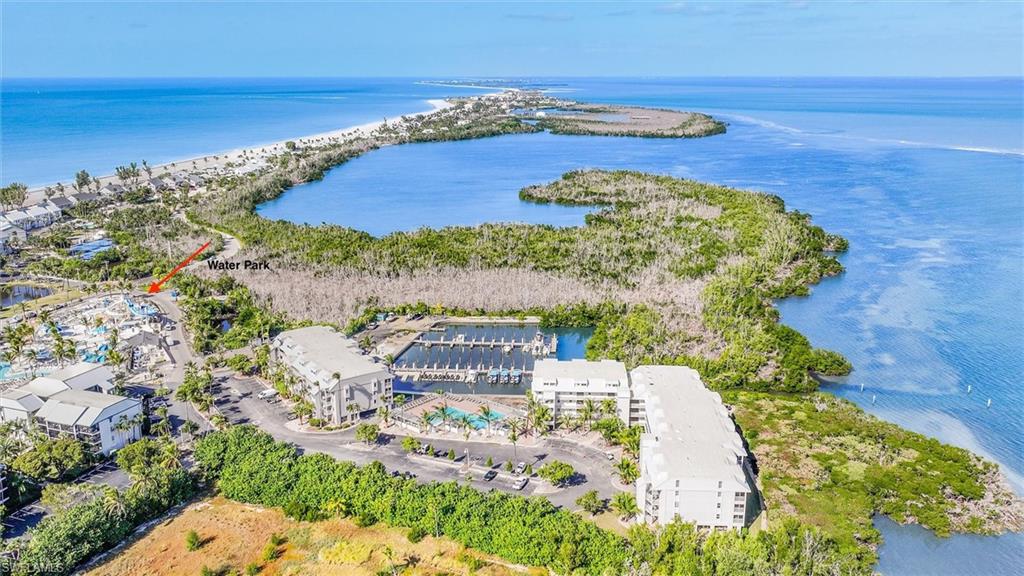 Bird's eye view of a large body of water