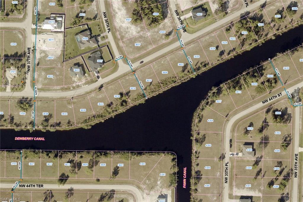 Aerial overview of property's location featuring property parcel outlined