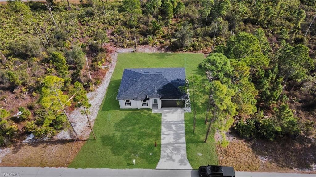 Aerial view of property and surrounding area