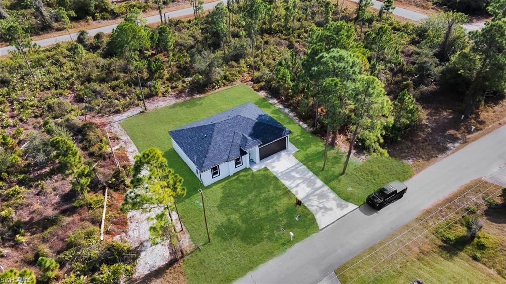 View from above of property