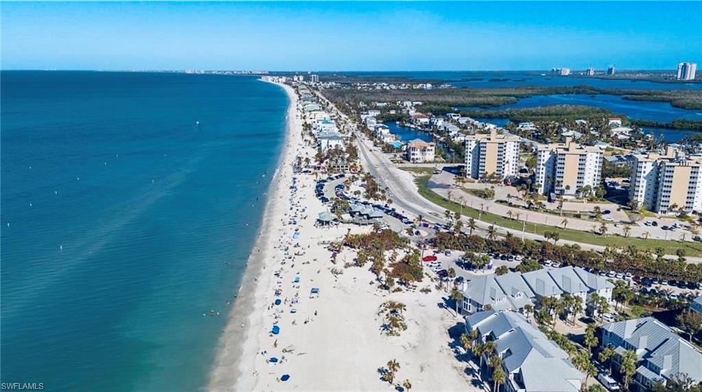 Drone / aerial view of expansive beach