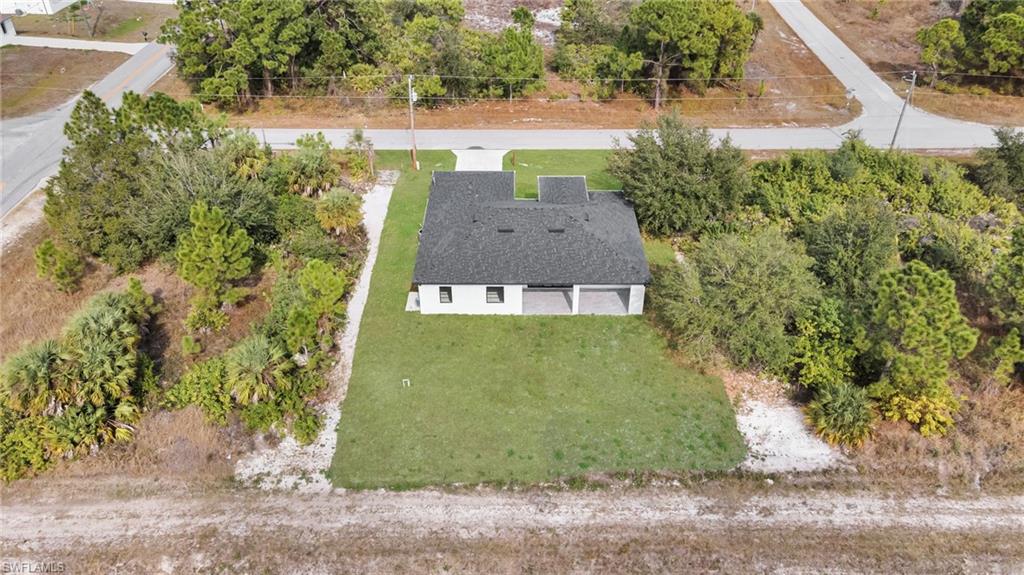 View from above of property