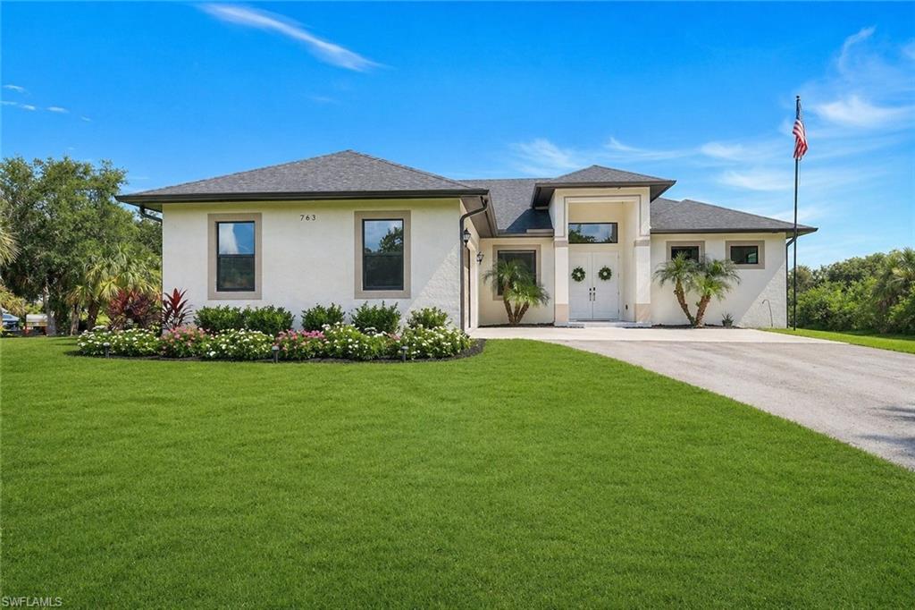 Digital rendering of landscaping