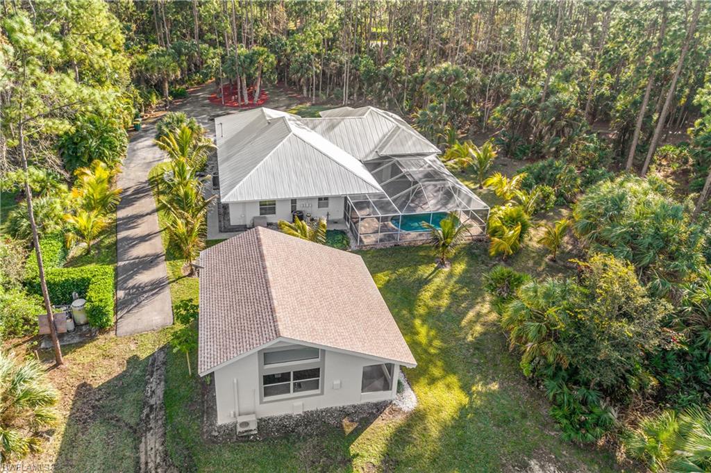 View from above of property