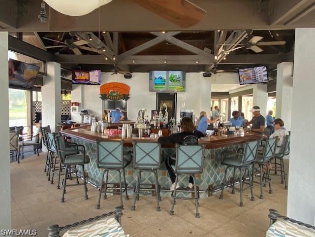 View of bar