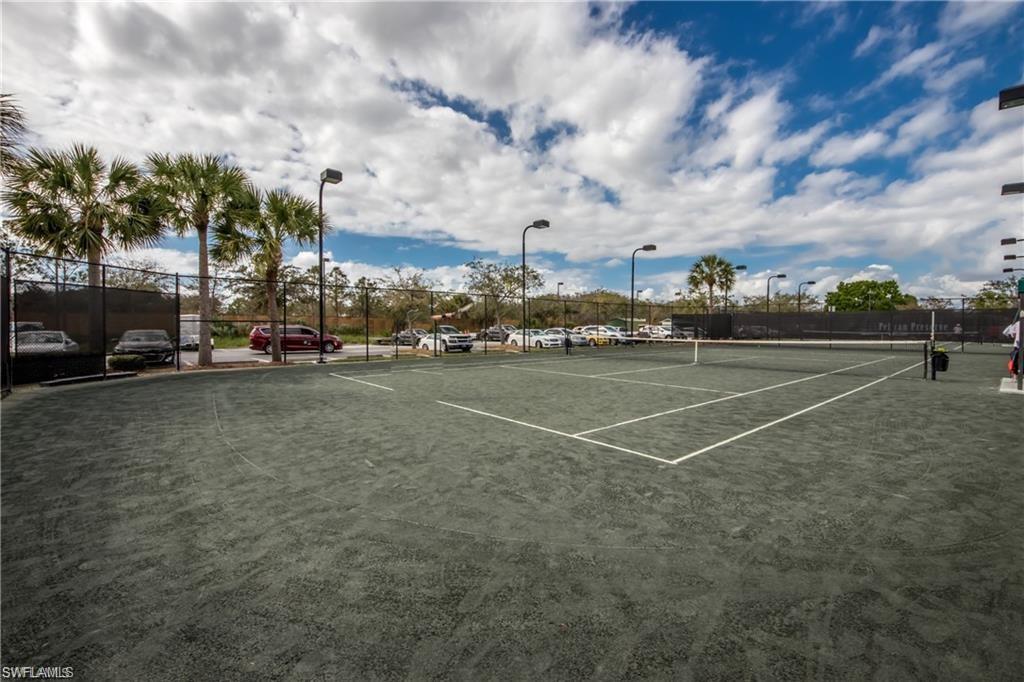 View of tennis court
