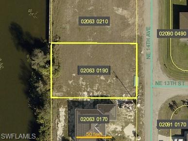 Map of property location with property parcel outlined
