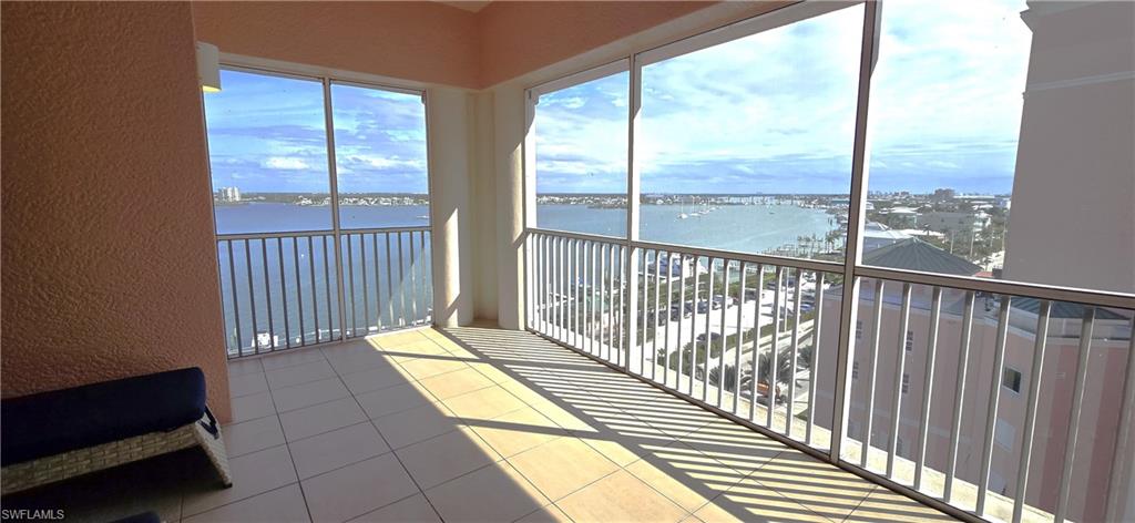 Balcony and a bay view