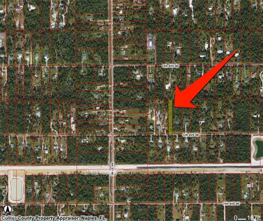 Aerial view of property's location
