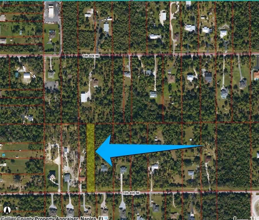 Map / location with property boundaries highlighted