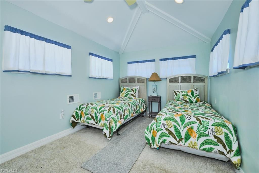 4th Floor lookout Bedroom featuring carpet, a ceiling fan, and recessed lighting