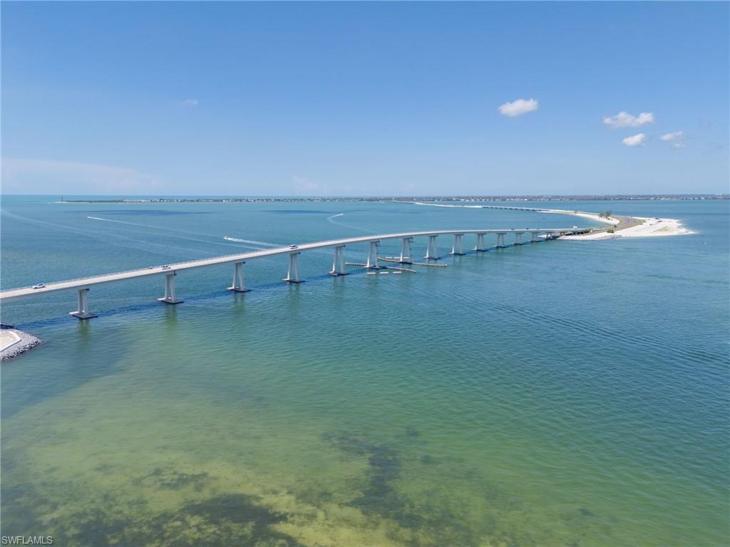 Water view with a notable bridge