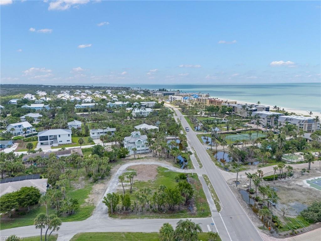 Drone / aerial view of a nearby body of water