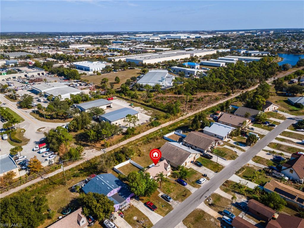 Aerial overview of property's location