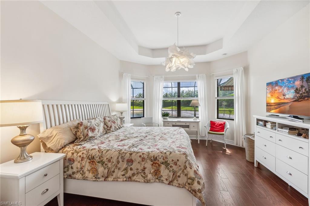 Primary suite with dual walk in closets
