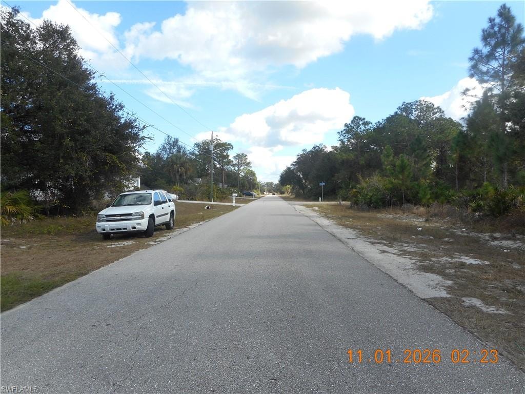 View of asphalt road Left