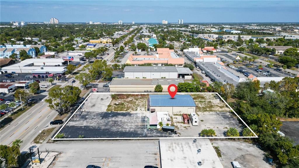 Aerial view of property's location with property boundaries highlighted