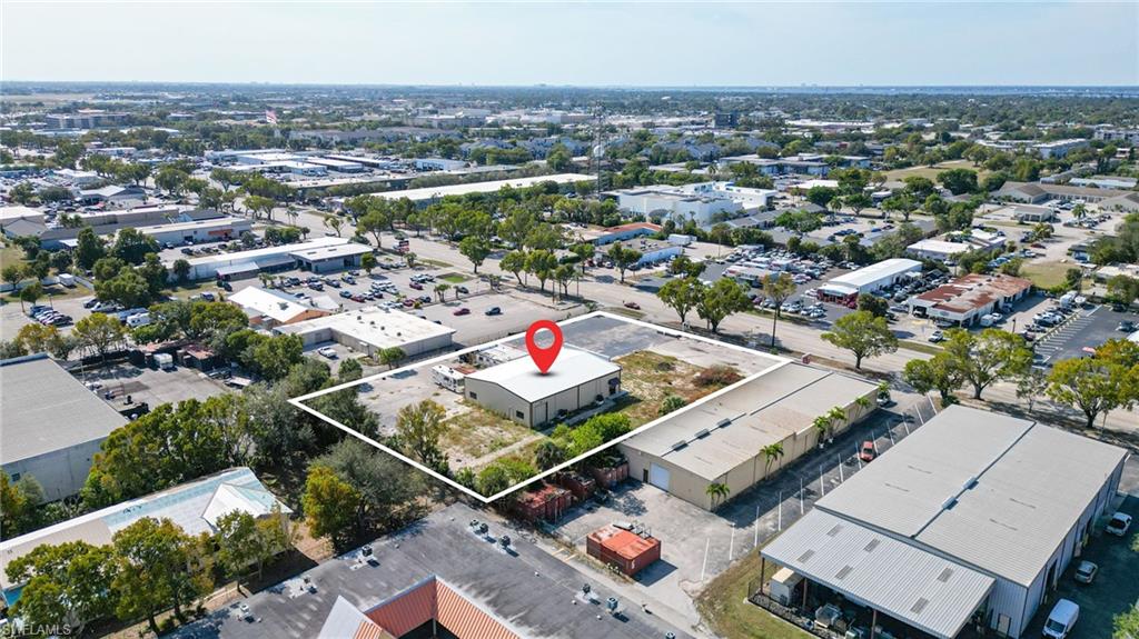 Aerial view of property's location featuring property boundaries highlighted